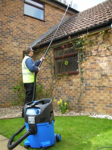 high reach gutter cleaning